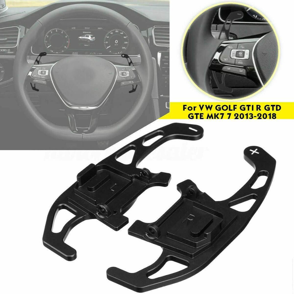 2-Piece: Steering Wheel Shifter Paddles For VW GOLF GTI R GTD GTE MK7 2013-20