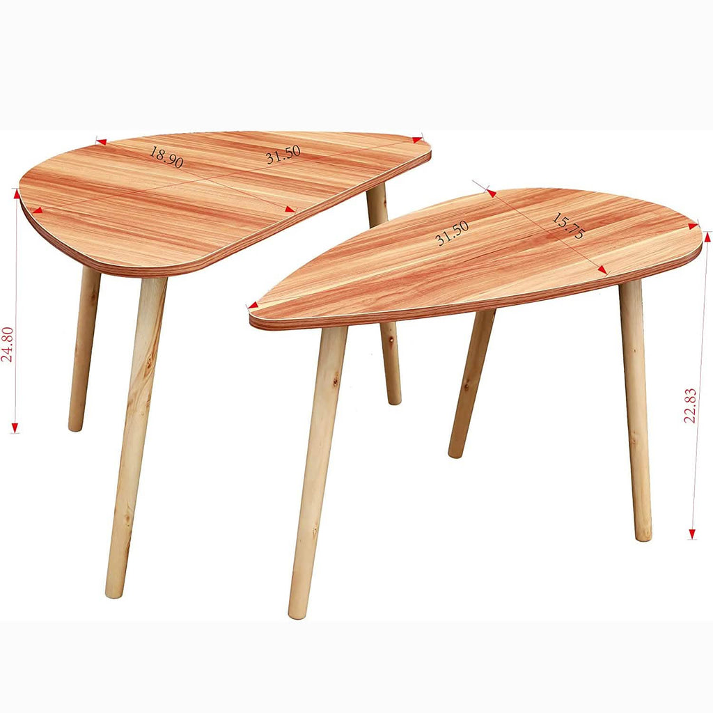 2-Piece: Teardrop Nesting Coffee Tables