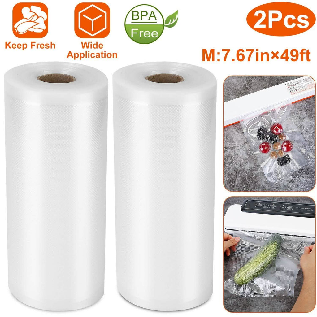 2-Piece: Vacuum Sealer Bag Rolls
