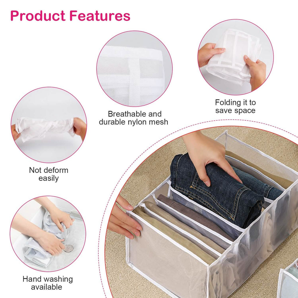 2-Piece: Wardrobe Clothes Organizer