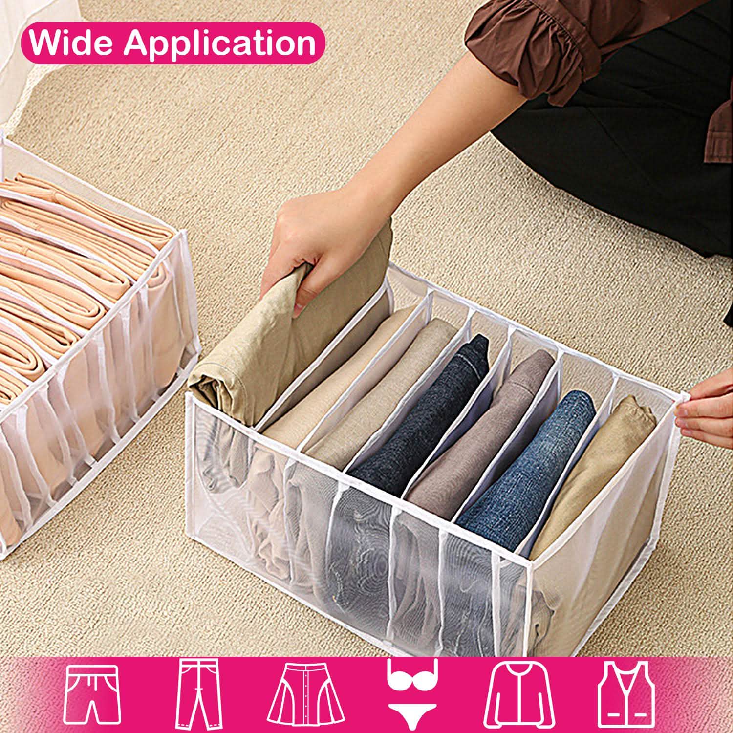 2-Piece: Wardrobe Clothes Organizer