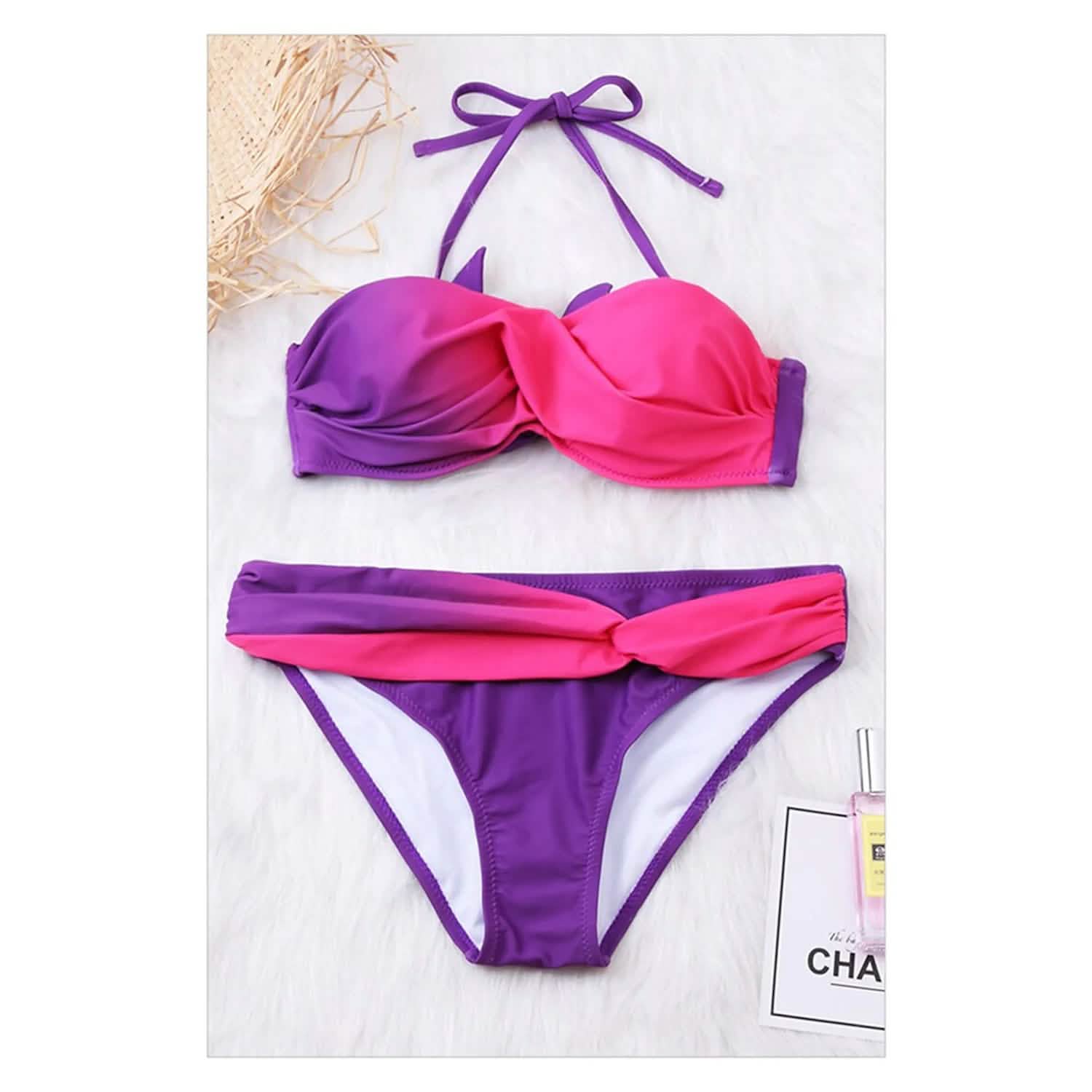 2-Piece: Women's Tie Dye Swimwear Bikini Set