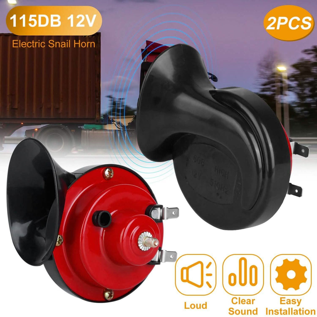 2-Pieces: 115DB Car Snail Horns 12V