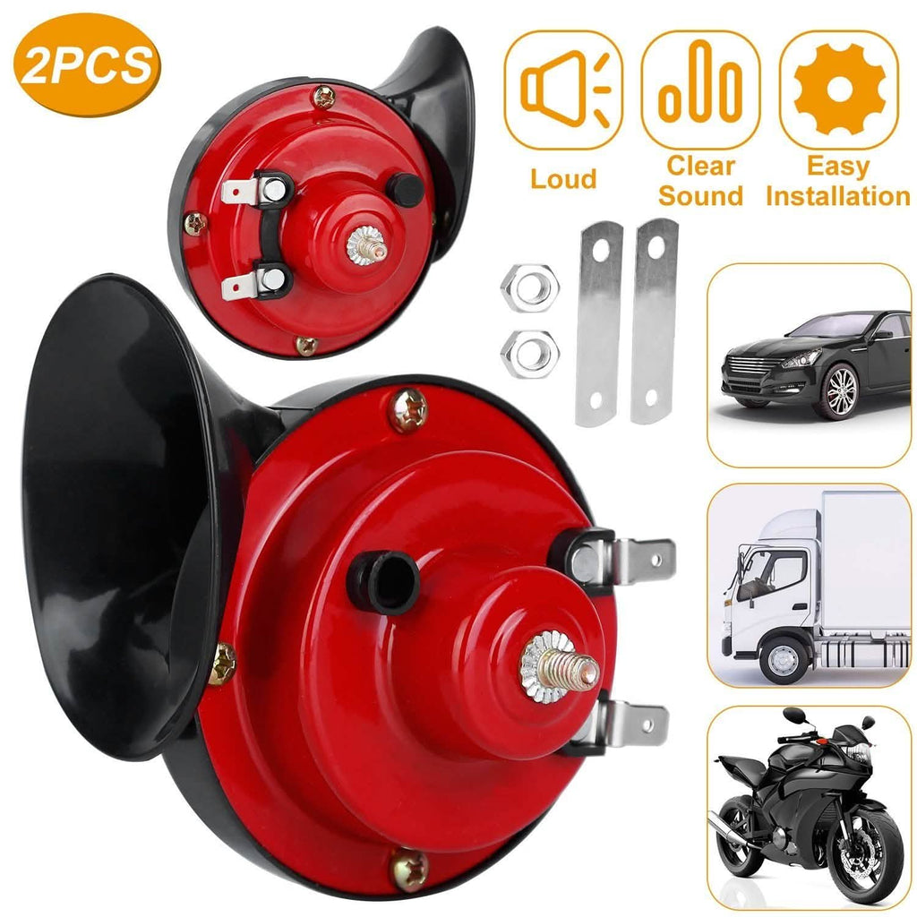 2-Pieces: 115DB Car Snail Horns 12V