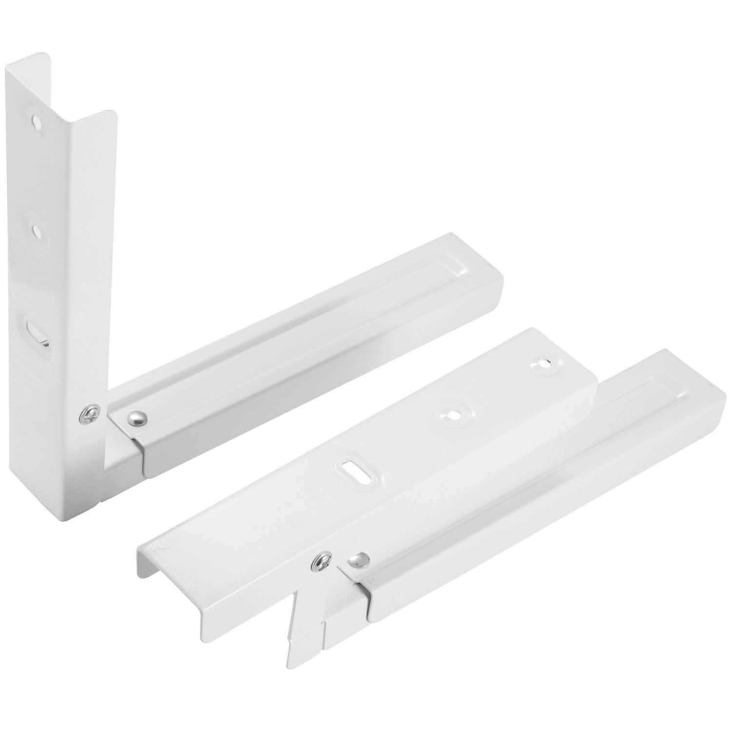 2-Pieces: Adjustable Wall Mount Microwave Brackets