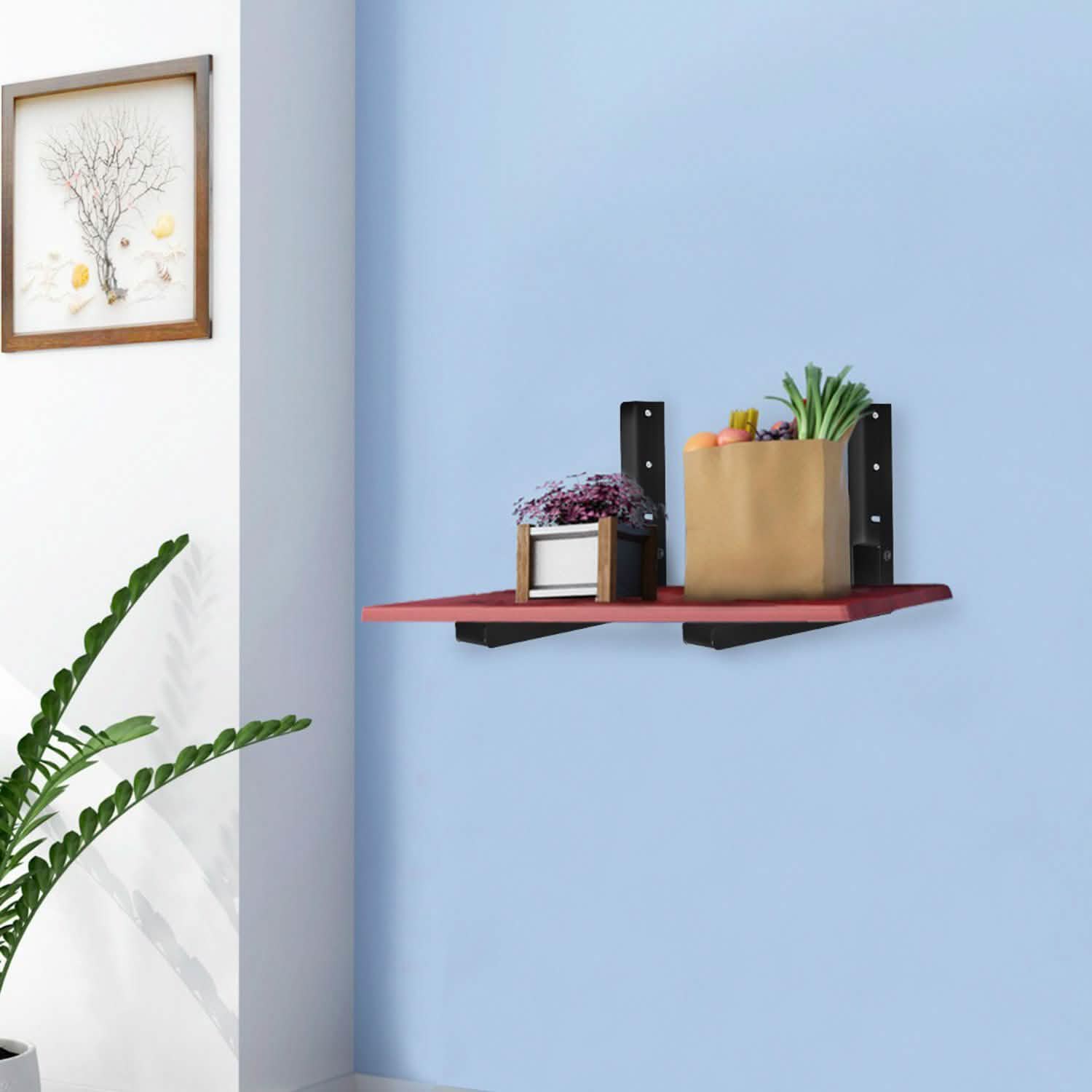2-Pieces: Adjustable Wall Mount Microwave Brackets