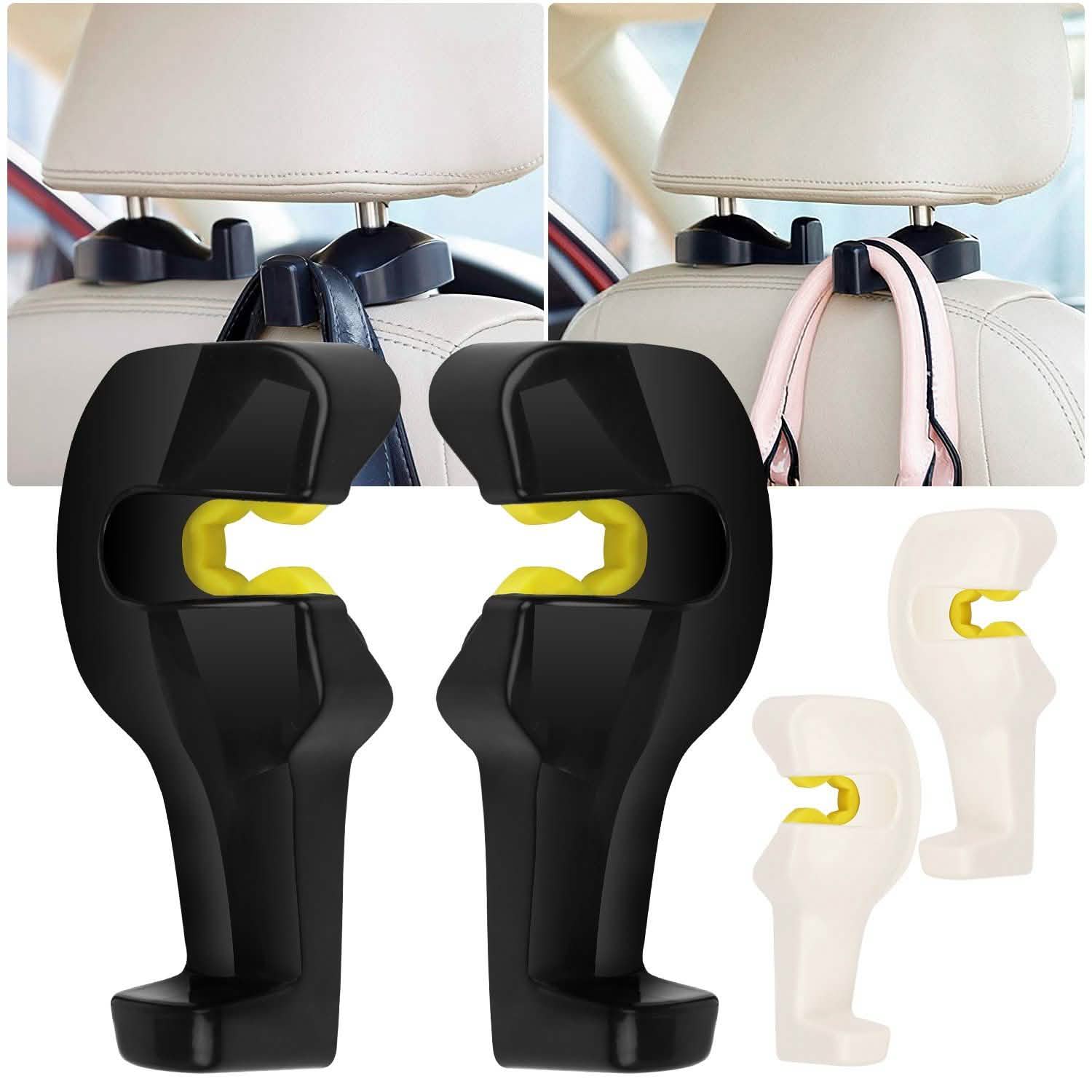 2-Pieces: Car Seat Headrest Hanger