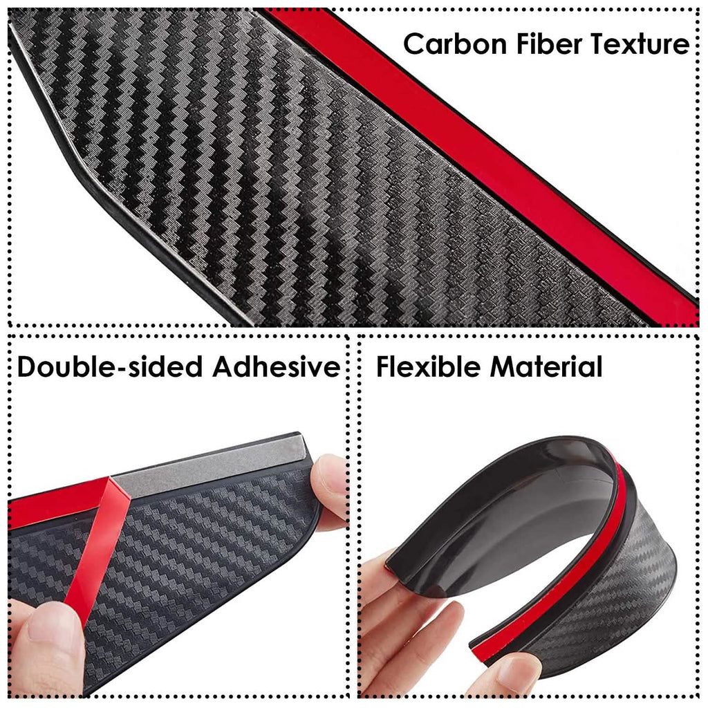 2-Pieces: Car Side Mirror Rain Guard