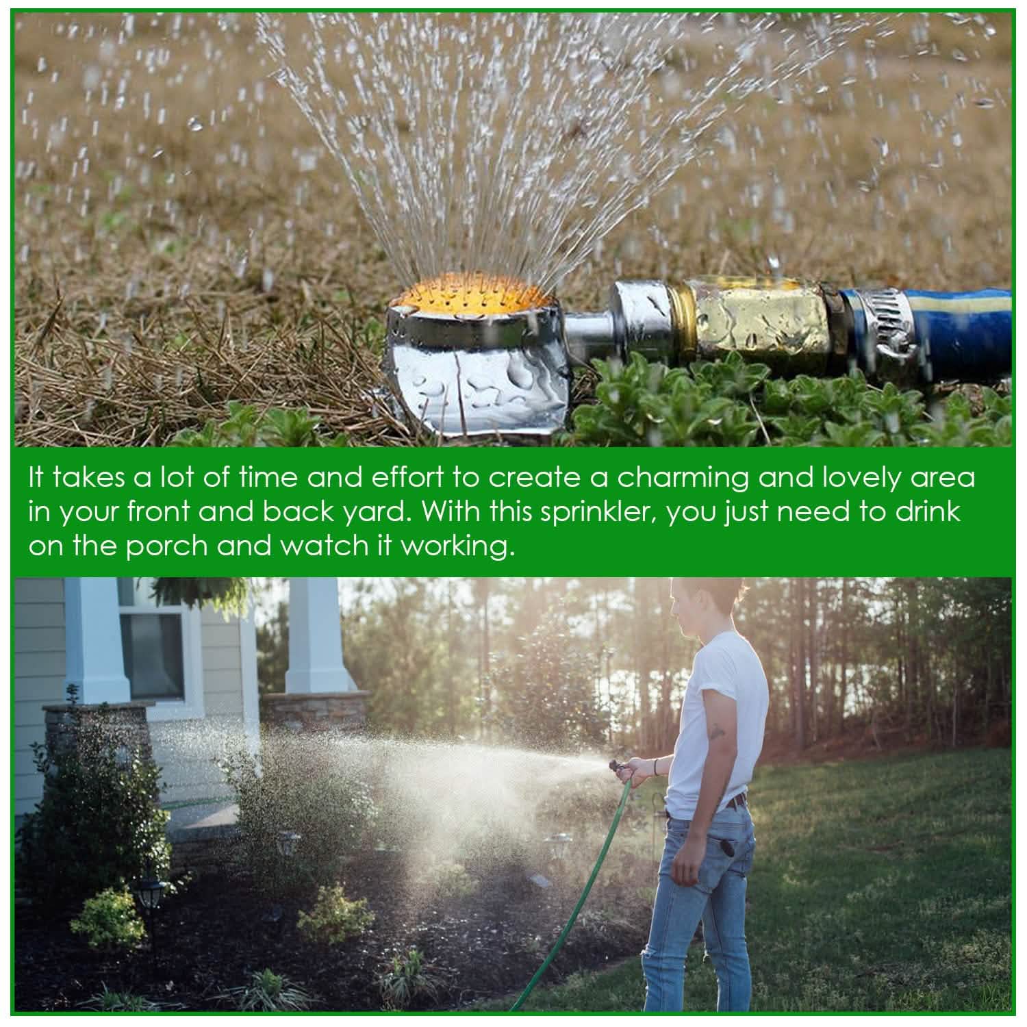 2-Pieces: Circular Spot Sprinkler 60 Degree with Gentle Water Flow
