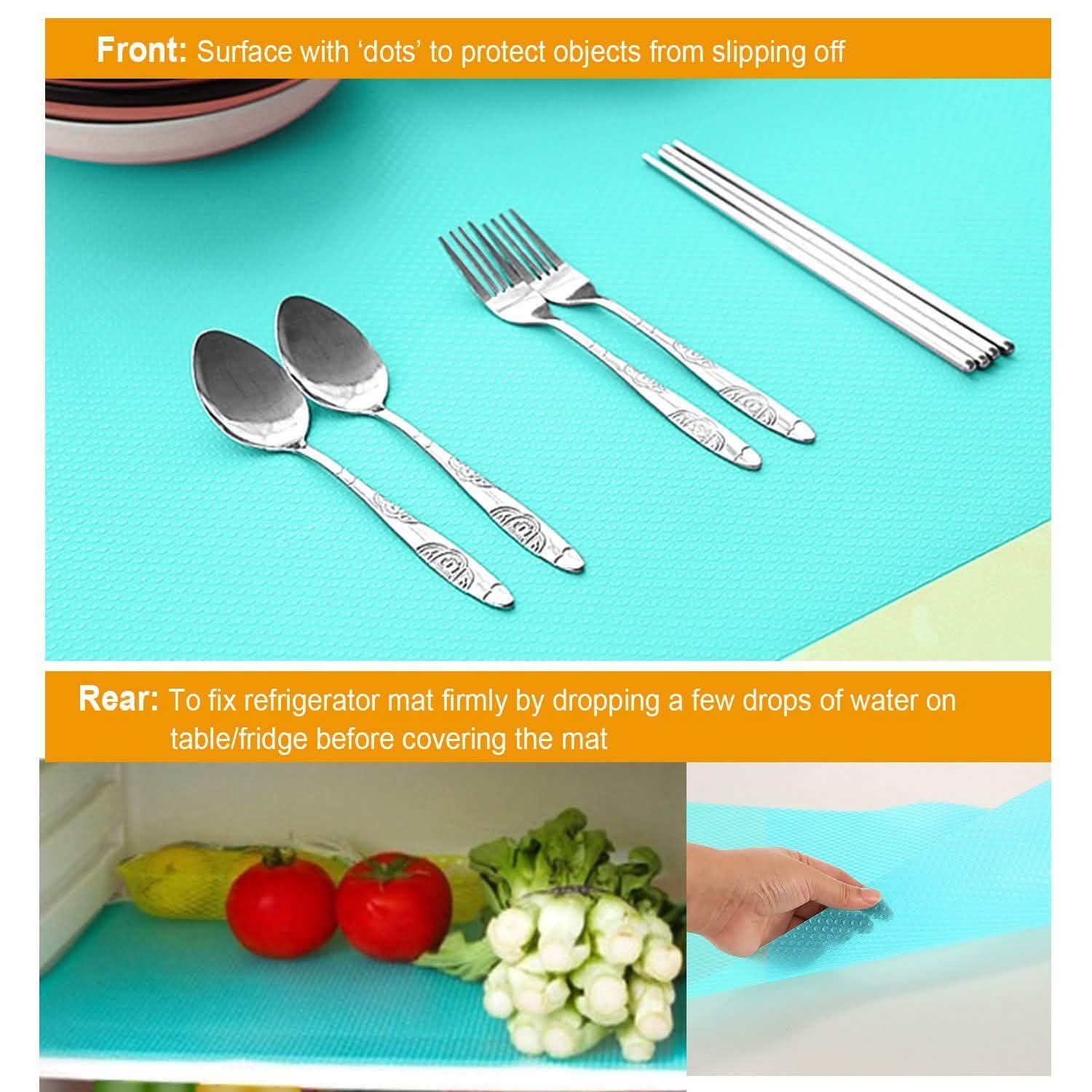 2-Pieces: Easy Clean Fridge Pads
