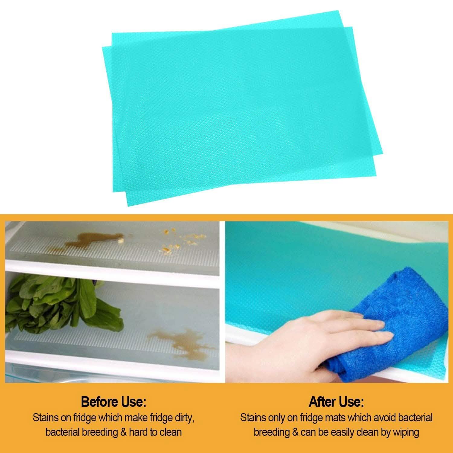 2-Pieces: Easy Clean Fridge Pads