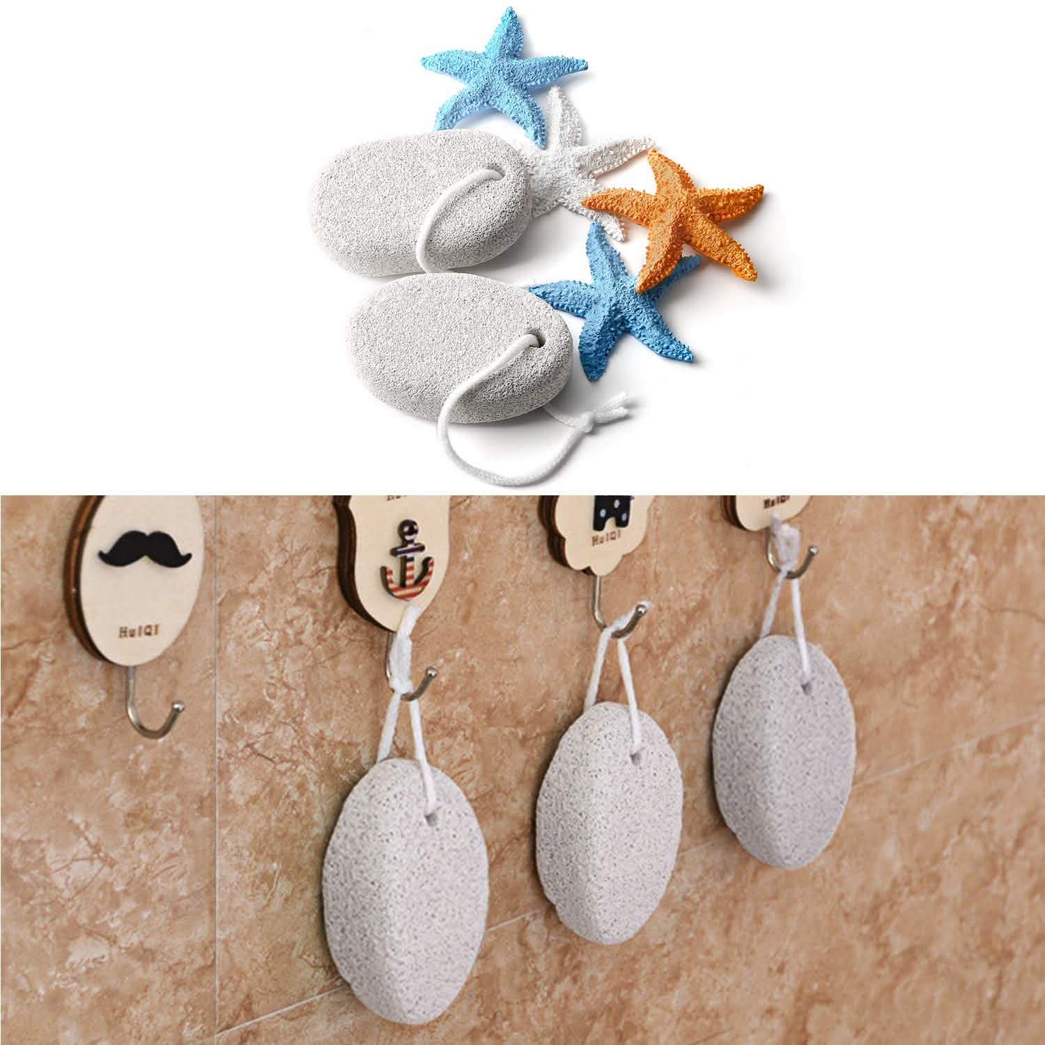 2-Pieces: Natural Pumice Stone