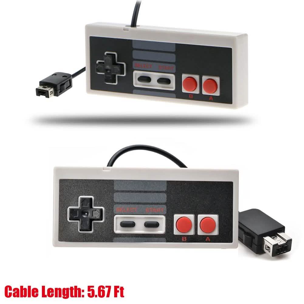 2-Pieces: NES Classic Mini Edition Controller with 6ft Extend Link Extension Cable