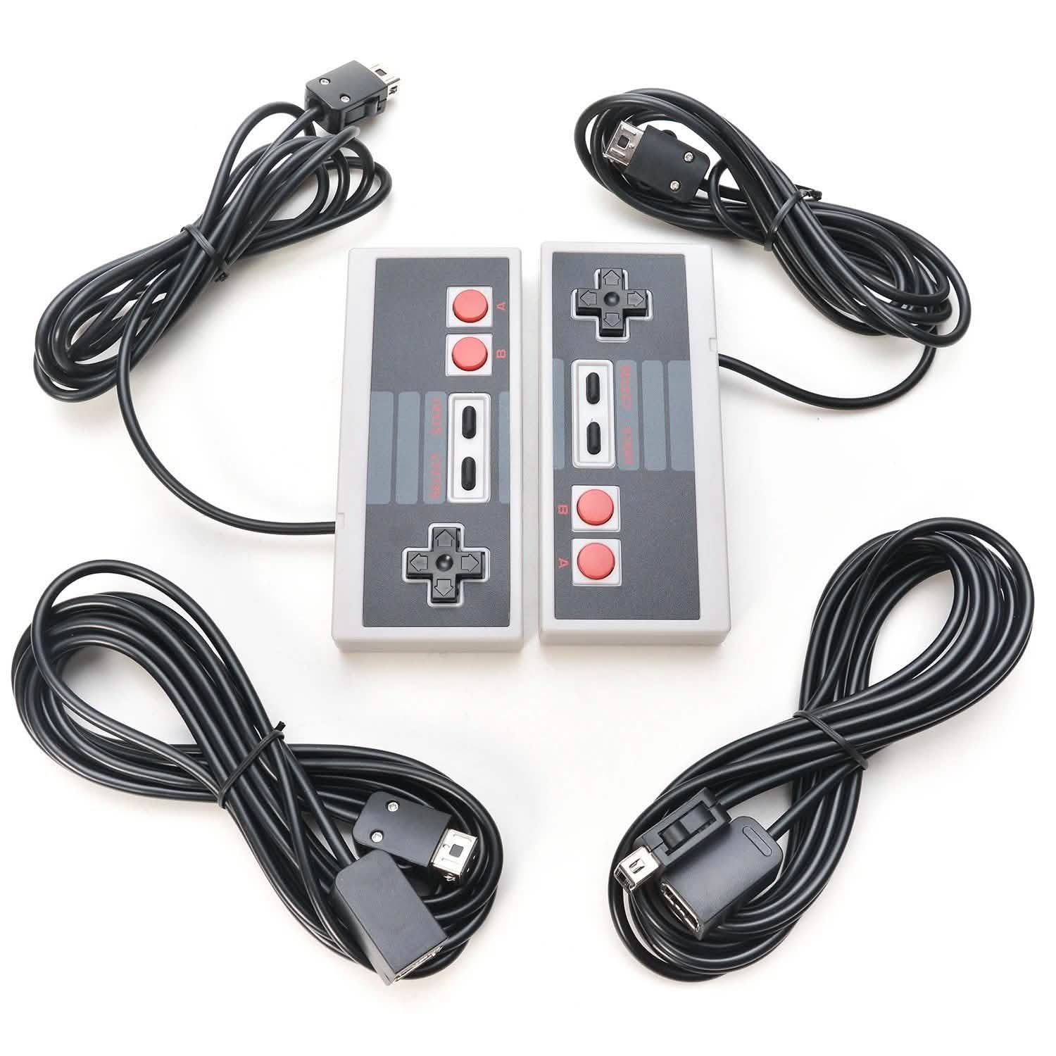 2-Pieces: NES Classic Mini Edition Controller with 6ft Extend Link Extension Cable