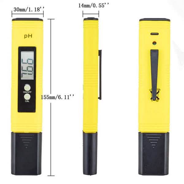 2-Pieces: PH Meter TDS EC LCD Water Purity PPM Filter Hydroponic Pool Tester Tool