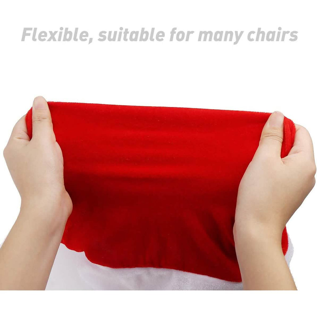 2-Pieces: Red Hat Dining Chair Slipcovers