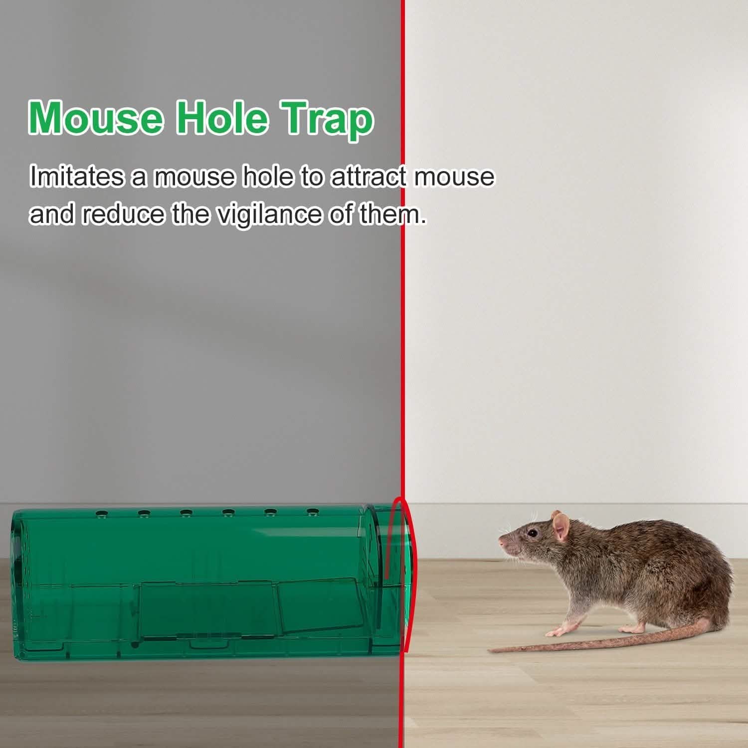 2-Pieces: Reusable Humane Mouse Trap
