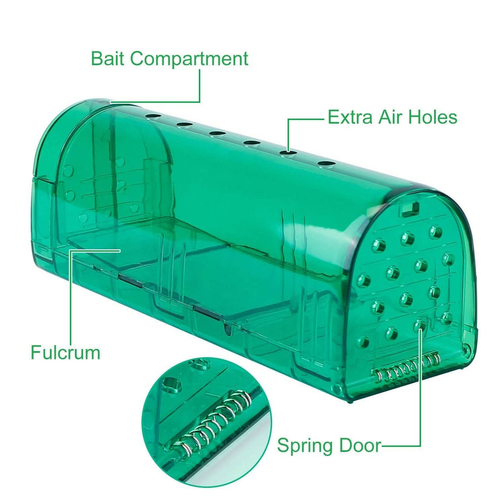 2-Pieces: Reusable Humane Mouse Trap
