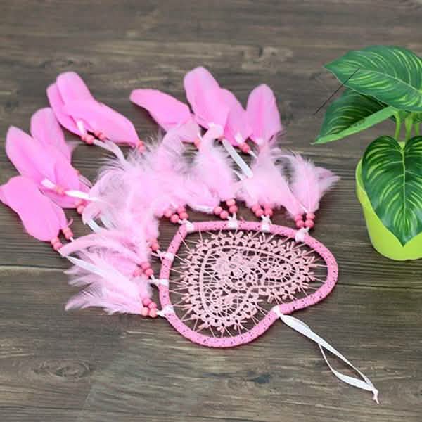 2-Pieces: Romantic LED Dream Catcher with Feather Dreamcatcher Night Light