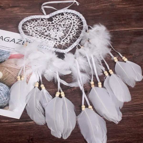 2-Pieces: Romantic LED Dream Catcher with Feather Dreamcatcher Night Light