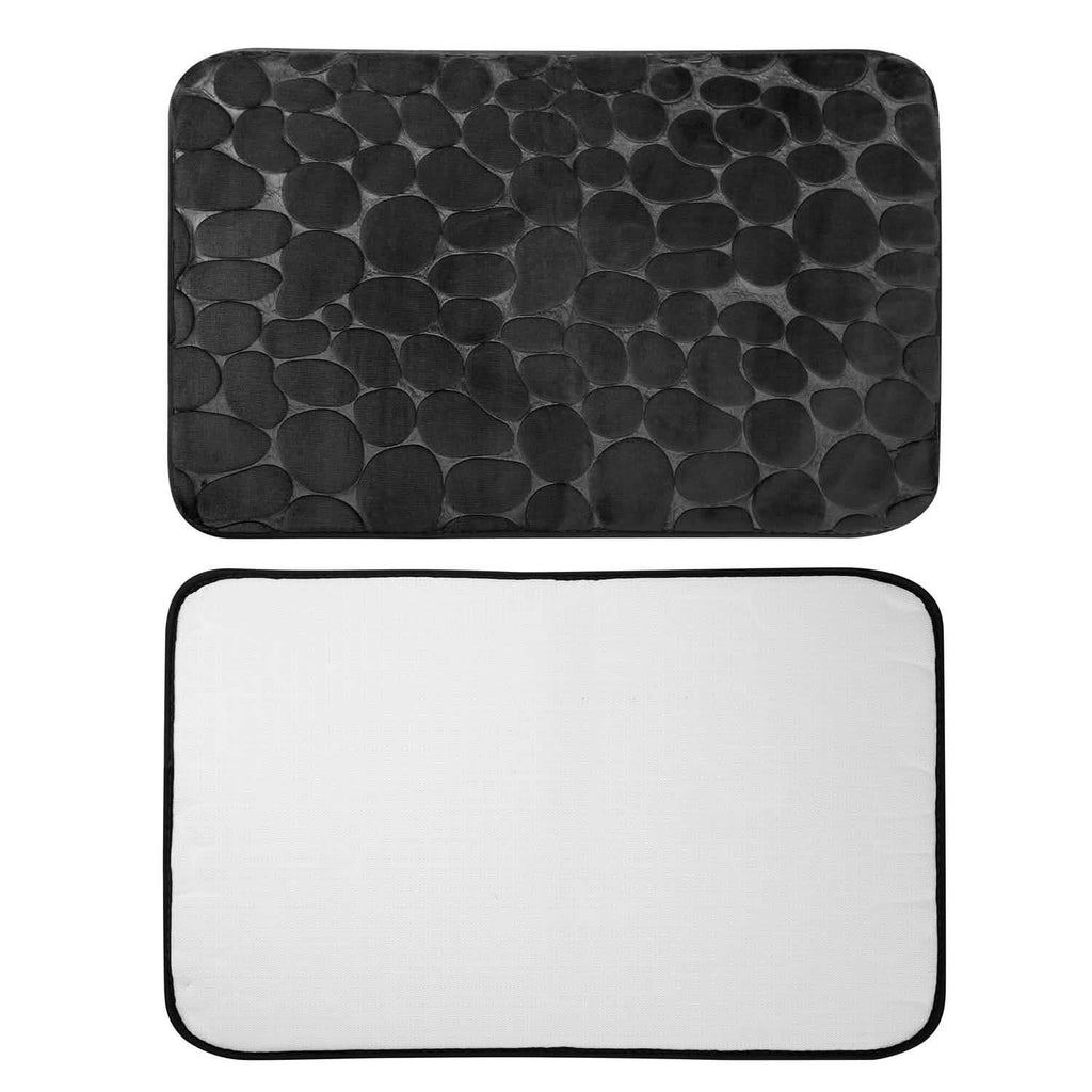 2-Pieces Set: Bathroom Rugs Luxury Flannel Non-Slip