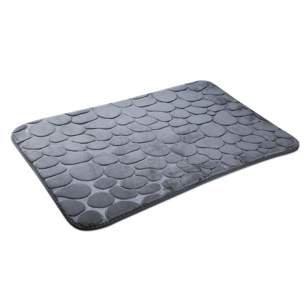 2-Pieces Set: Bathroom Rugs Luxury Flannel Non-Slip