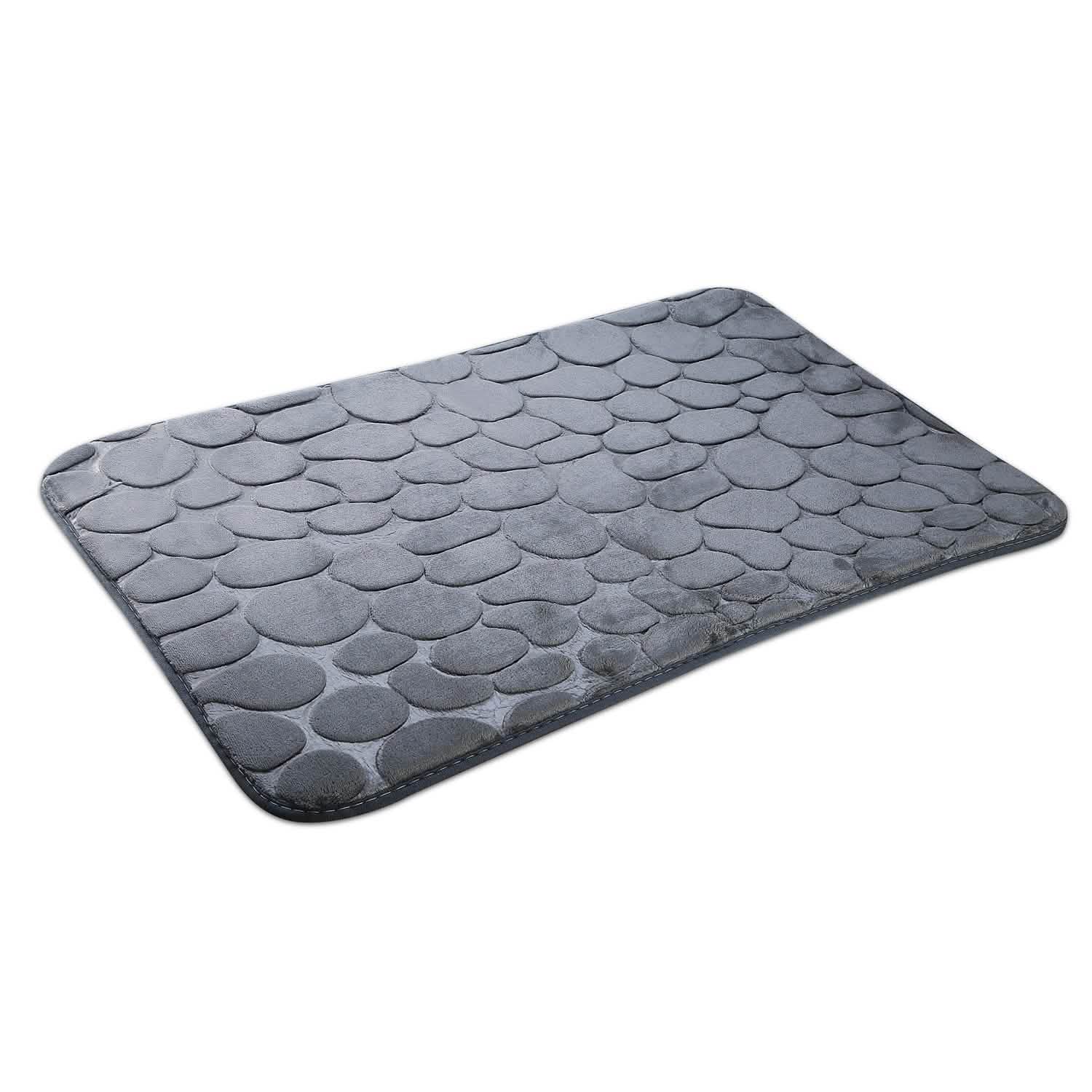 2-Pieces Set: Bathroom Rugs Luxury Flannel Non-Slip