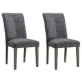 2-Pieces Set: Dining Room Chairs with Solid Wood Legs