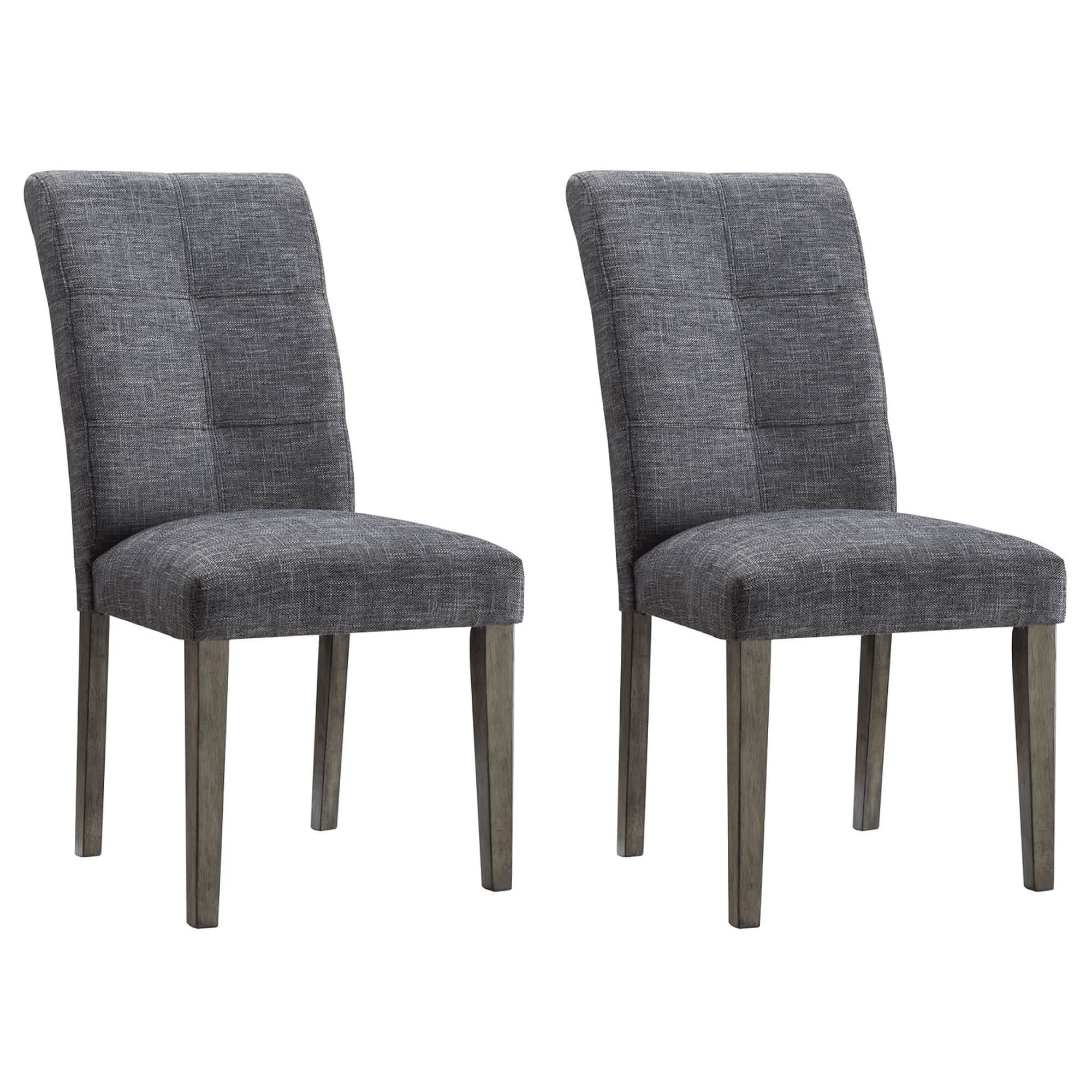 2-Pieces Set: Dining Room Chairs with Solid Wood Legs