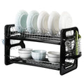 2-Tier Dish Drying Rack Drainboard Set