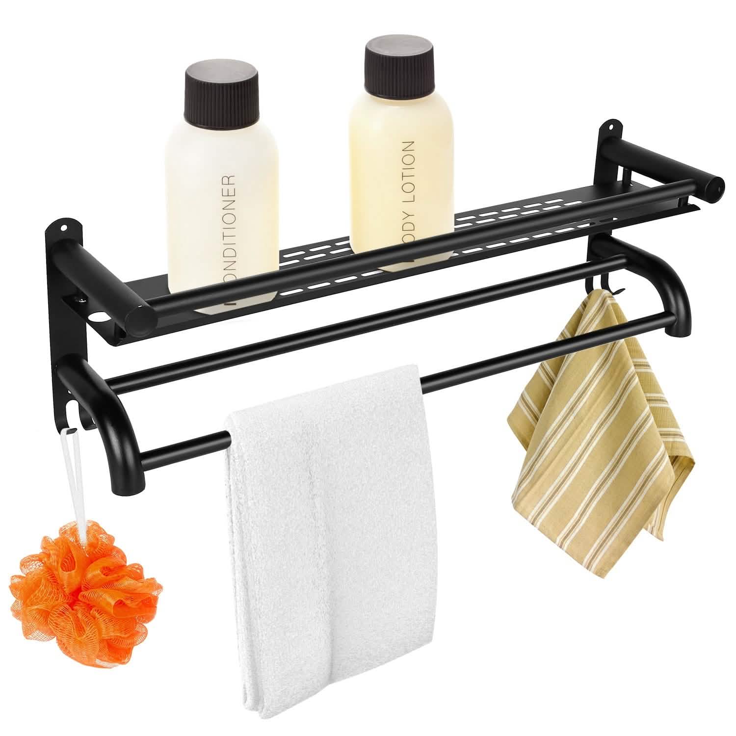 2-Tier Wall Mounted Towel Rack