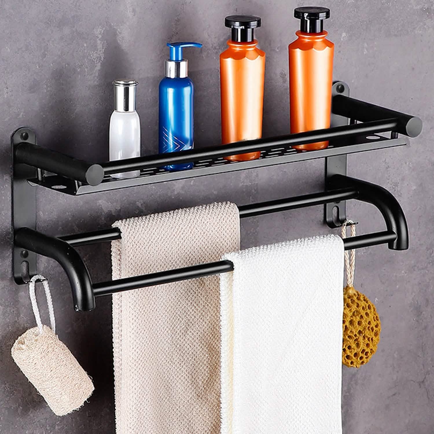2-Tier Wall Mounted Towel Rack