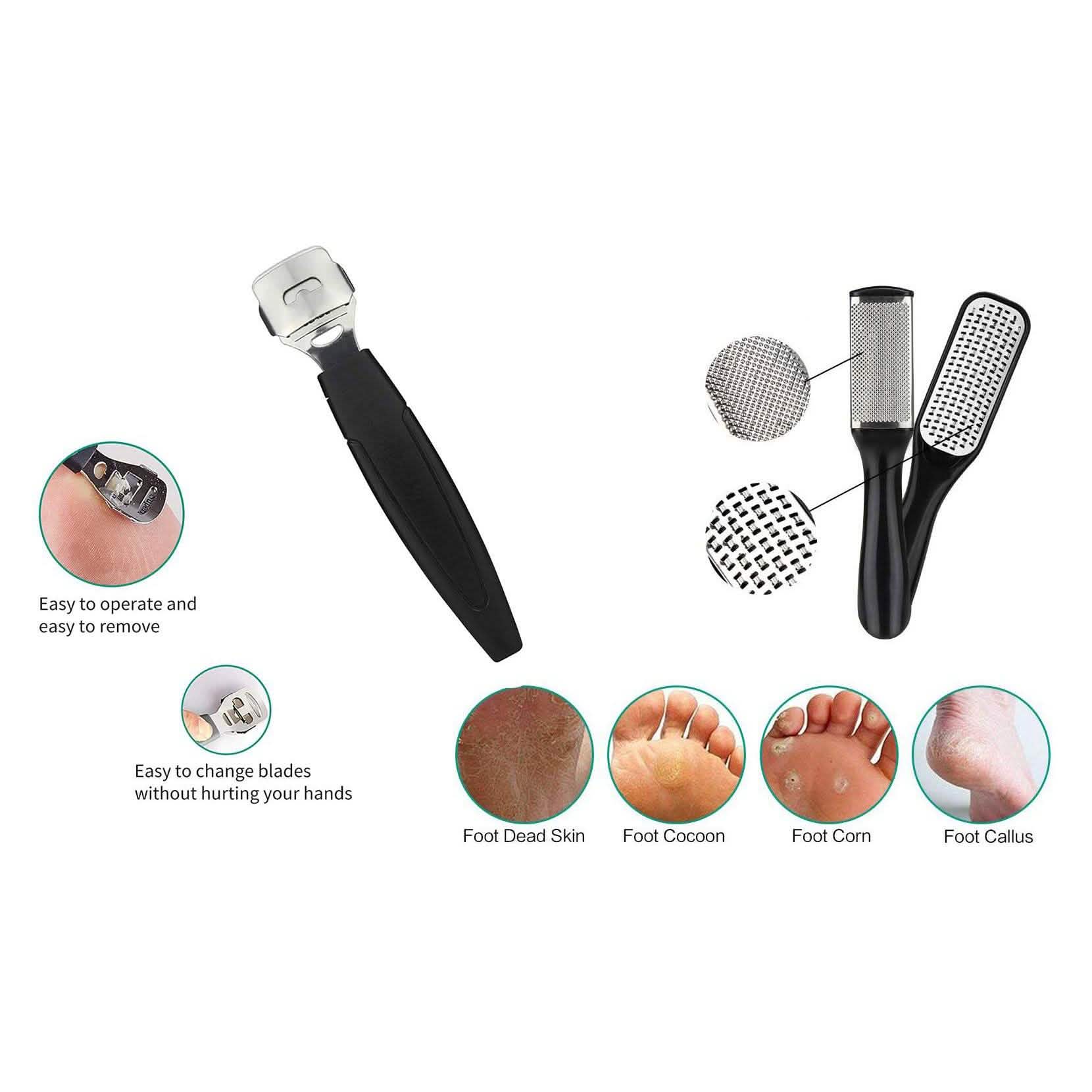 20-in-1 Professional Pedicure Kit, Foot Care File Set for Callus and Dead Skin Remover