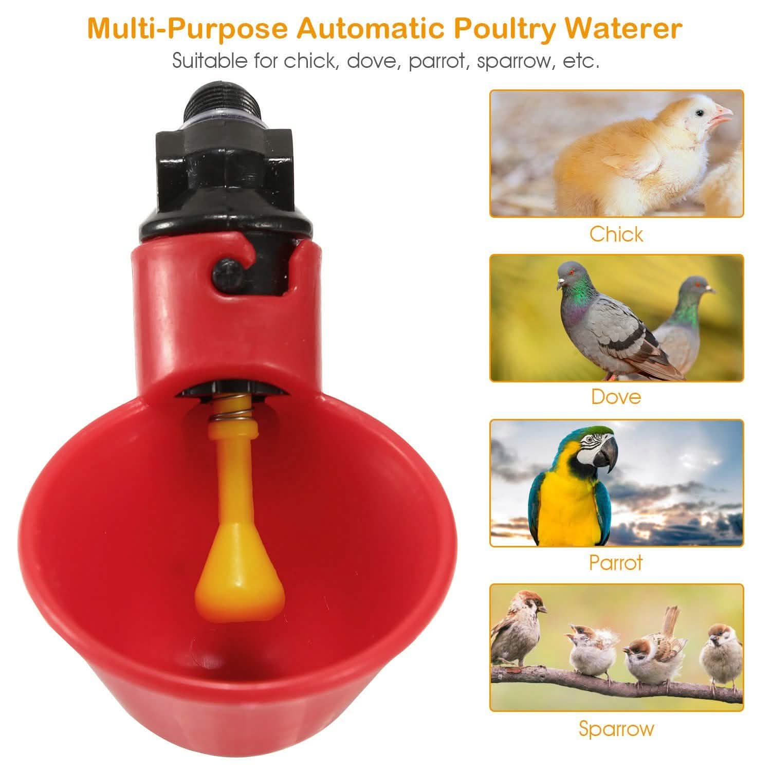 20-Pack: Chicken Waterer Automatic Drinker