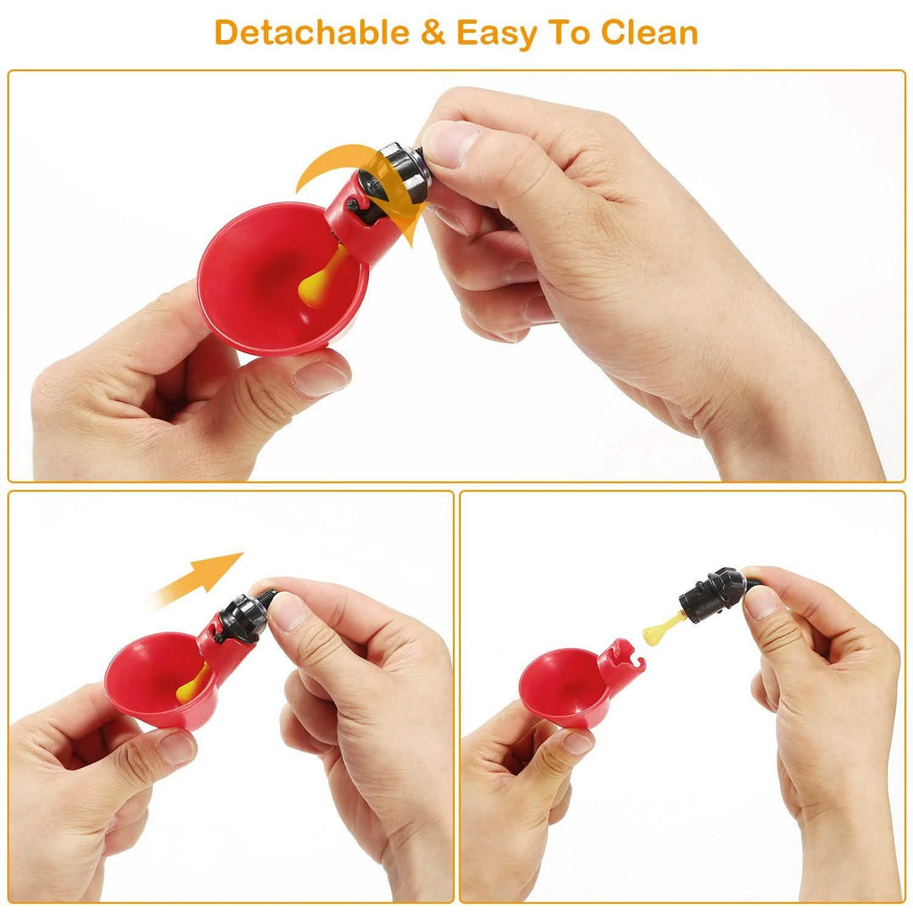20-Pack: Chicken Waterer Automatic Drinker