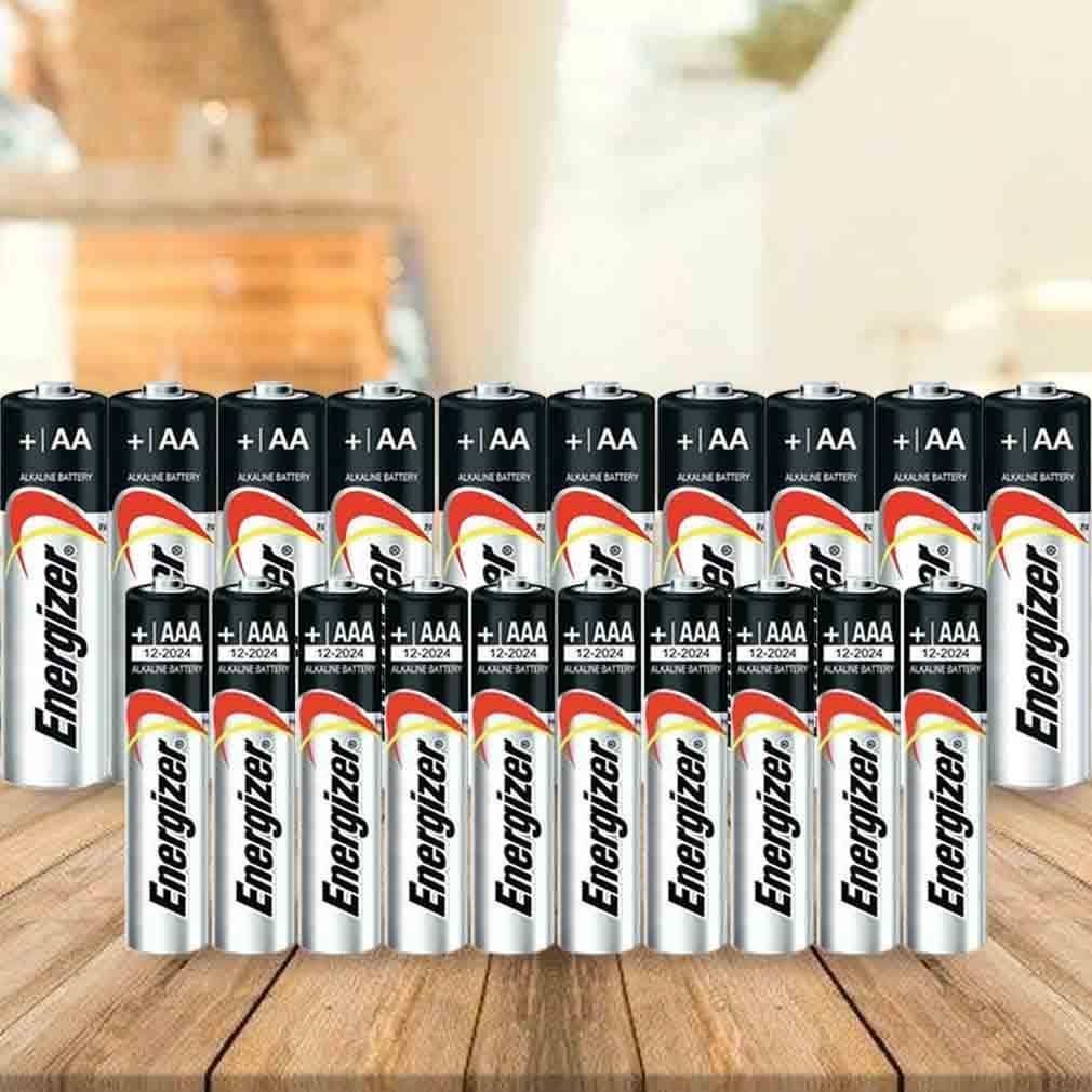20-Pack: Energizer AA or AAA Max Alkaline Batteries