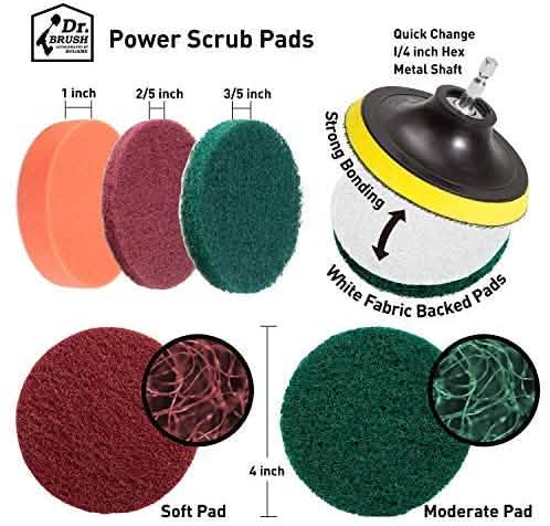 20-Pack: Holikme Drill Brush Attachments Set