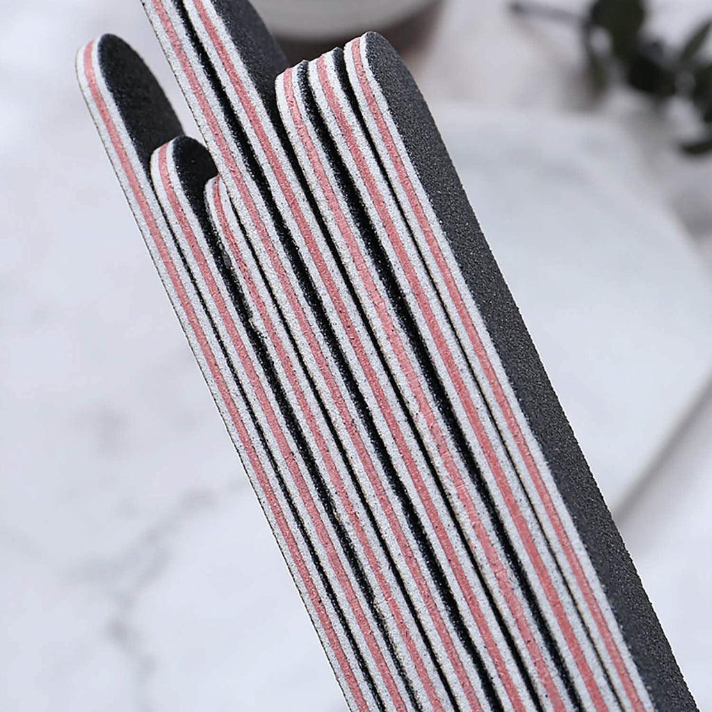 20-Pack: Professional Double Sided 100/180 Grit Nail Files