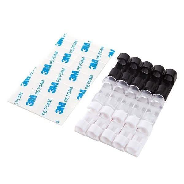 20-Pack: Self-adhesive Wire Organizer Line Cable Clip