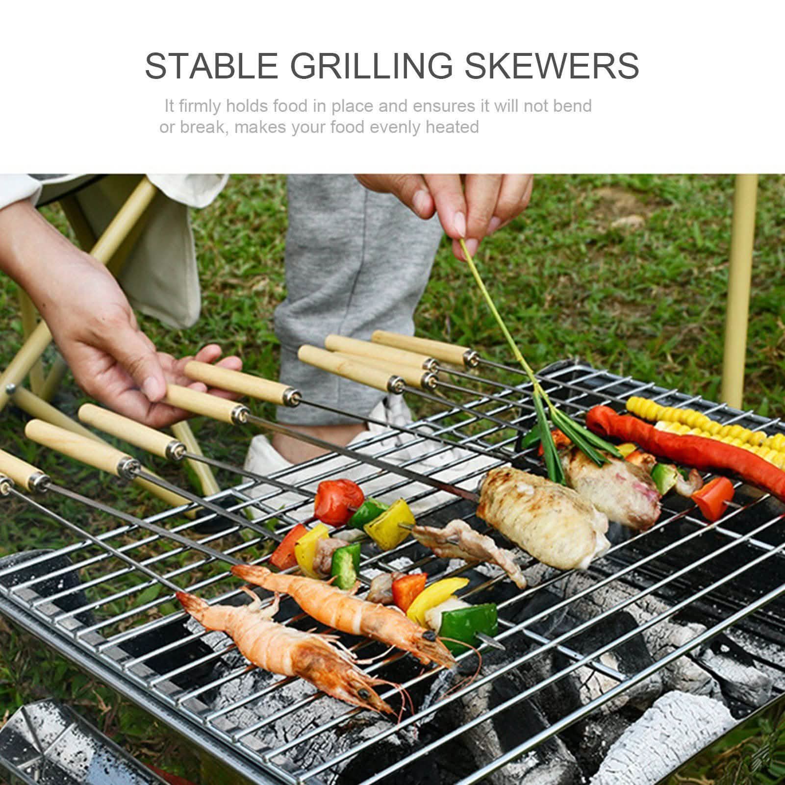 20-Piece: Barbecue Skewer Grilling Kabob