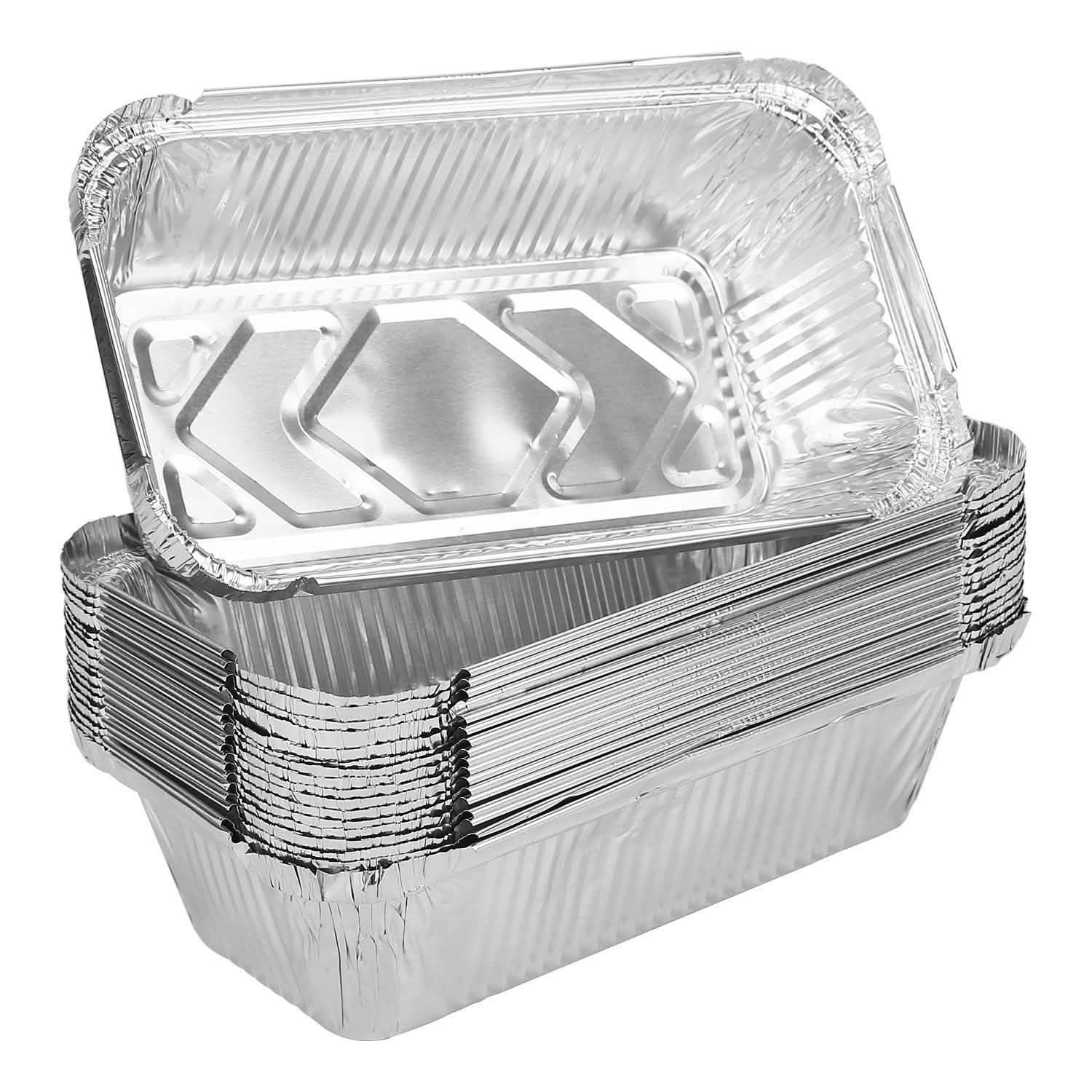 20-Piece: Disposable Aluminum Foil Pans