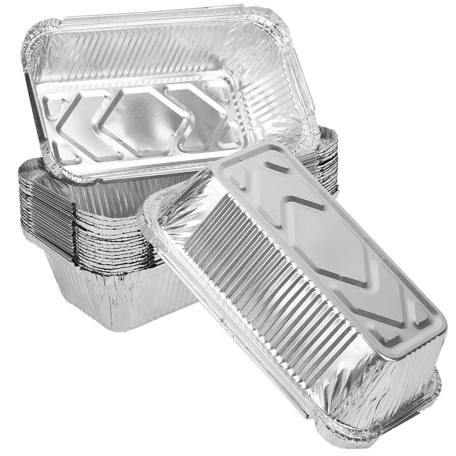 20-Piece: Disposable Aluminum Foil Pans