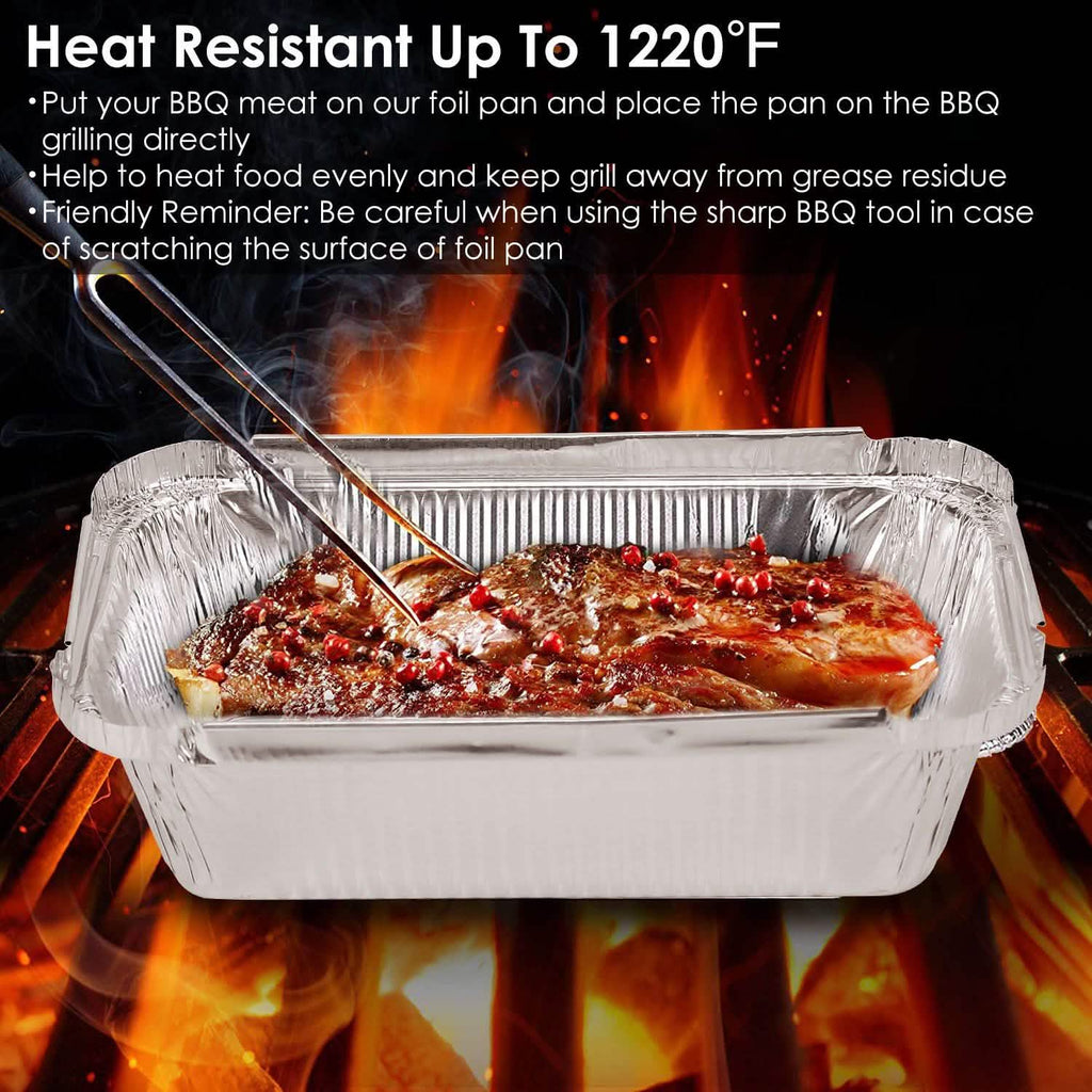 20-Piece: Disposable Aluminum Foil Pans