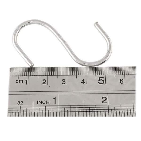 20-Piece: Household Holder Kitchen Stainless Steel S Shaped Hooks
