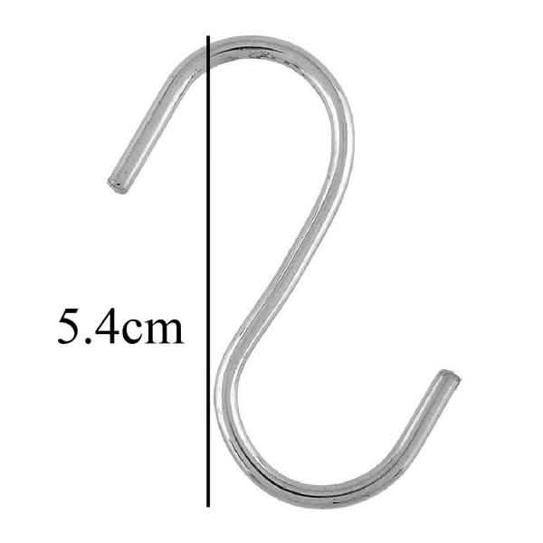 20-Piece: Household Holder Kitchen Stainless Steel S Shaped Hooks