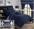 20-Piece: Knoxville Reversible Comforter Complete Bed