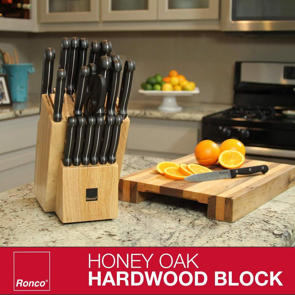 20-Piece: Professional Kitchen Knife Set with Knife Block