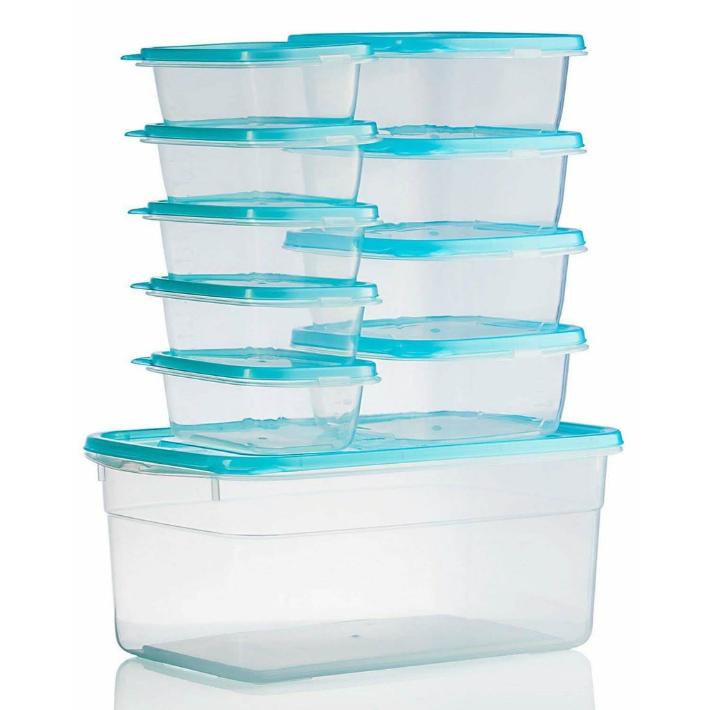 20-Piece Set: Chef's Star BPA-Free Reusable Microwavable Meal Prep Containers