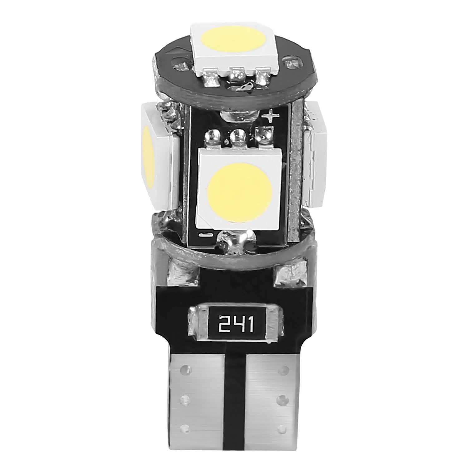 20-Piece: T10 SMD5050 LED Light Bulbs