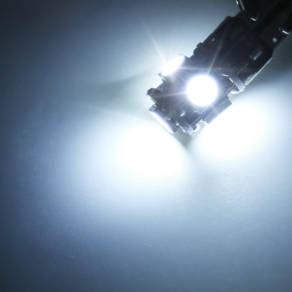 20-Piece: T10 SMD5050 LED Light Bulbs